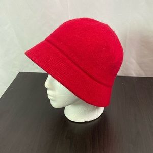 Simple Red Cloche Hat